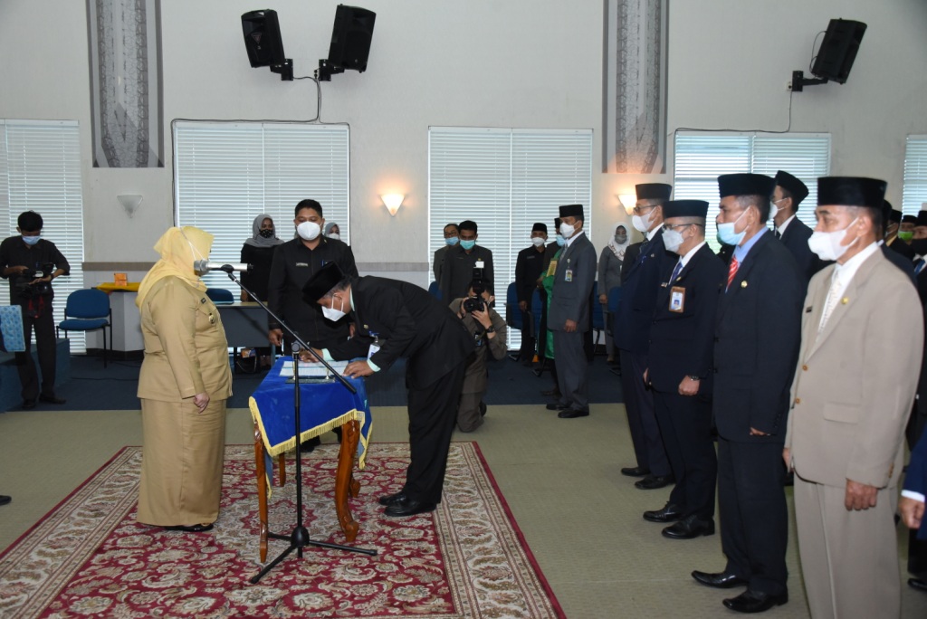 Bupati Bengkalis Kasmarni Lantik Pejabat Fungsional Bengkalis